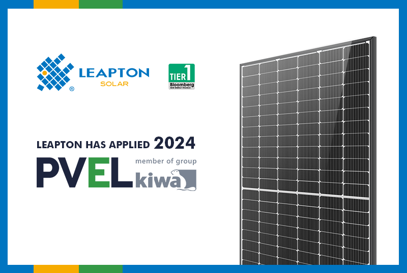 Leapton Energy ha solicitado el informe de prueba PVEL.